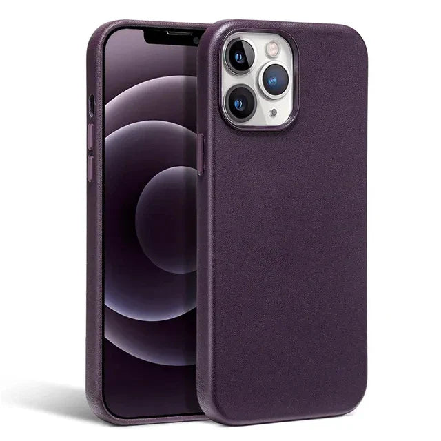 Capinha de Couro Premium para Iphone com Magsafe