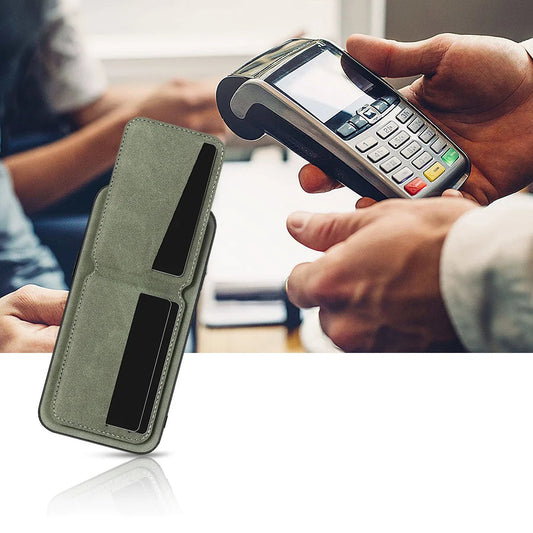 Capa Carteira de Couro Premium 2 em 1 com Porta-Cartões para iPhone — Design Ultrafino e Proteção Elegante