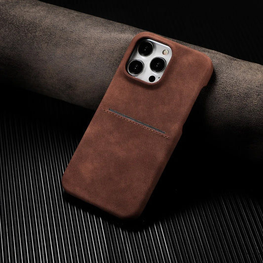 Capa Carteira de Couro Premium com Porta-Cartão para iPhone — Proteção Antichoque e Design Elegante