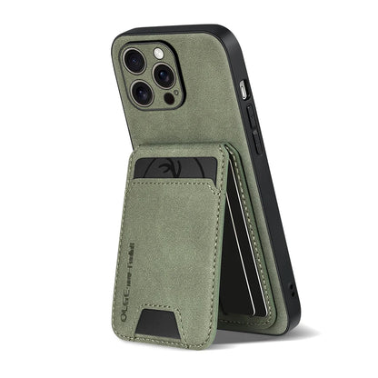 Capa Carteira de Couro Premium 2 em 1 com Porta-Cartões para iPhone — Design Ultrafino e Proteção Elegante
