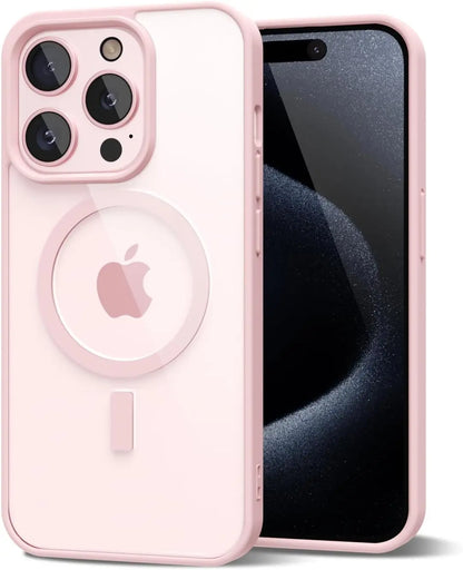 Capa Transparente Antiamarelamento com MagSafe para iPhone — Proteção Híbrida e Carregamento Magnético