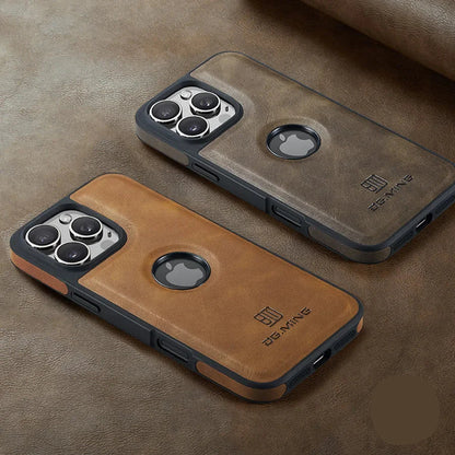 Capa Magnética de Couro para iPhone com Carregamento Sem Fio – Elegância