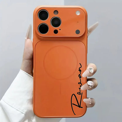 Capa Antichoque Personalizada com Nome — Proteção de Câmera em Vidro e Impressão UV