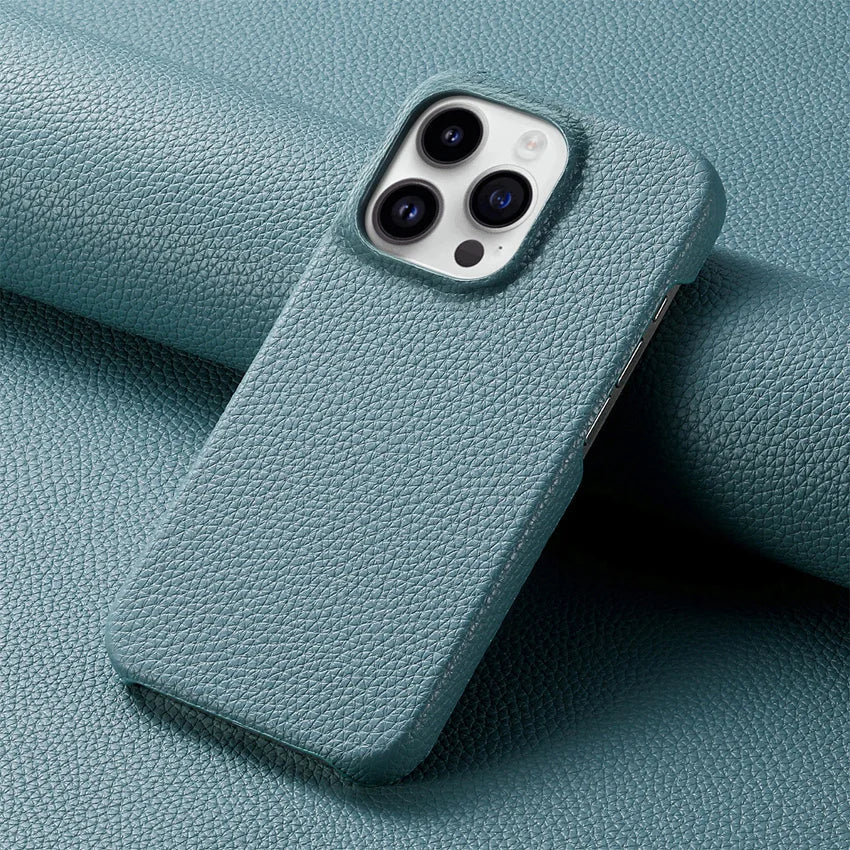 Capinha de Couro Texturizada para Iphone Executivo - Alto Relevo