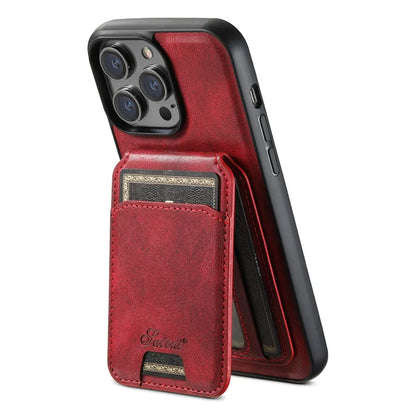 Carteira Magnética Destacável 2 em 1 com Capa de Couro para iPhone – Resistente a Impactos