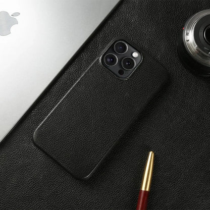 Capa para iPhone de Couro Legítimo - Proteção Traseira Antichoque Impermeável