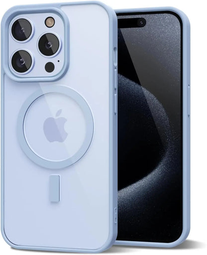 Capa Transparente Antiamarelamento com MagSafe para iPhone — Proteção Híbrida e Carregamento Magnético