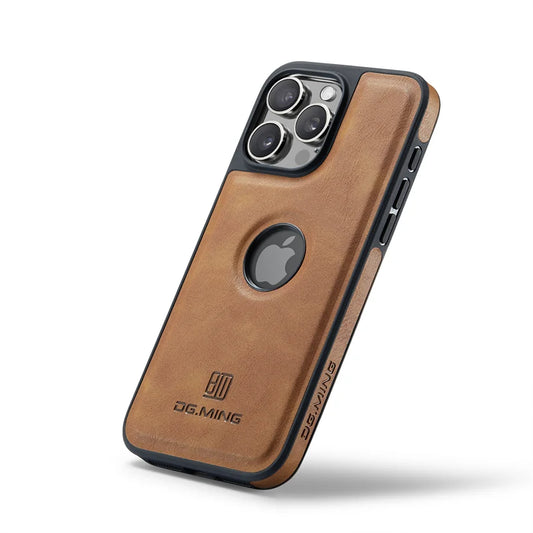 Capa Magnética de Couro para iPhone com Carregamento Sem Fio – Elegância