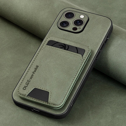 Capa Carteira de Couro Premium 2 em 1 com Porta-Cartões para iPhone — Design Ultrafino e Proteção Elegante