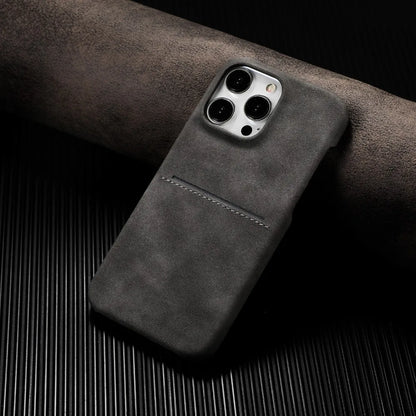 Capa Carteira de Couro Premium com Porta-Cartão para iPhone — Proteção Antichoque e Design Elegante