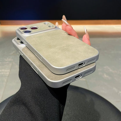 Capa de Couro Premium com Proteção de Câmera Deslizante para iPhone — Segurança e Design Elegante