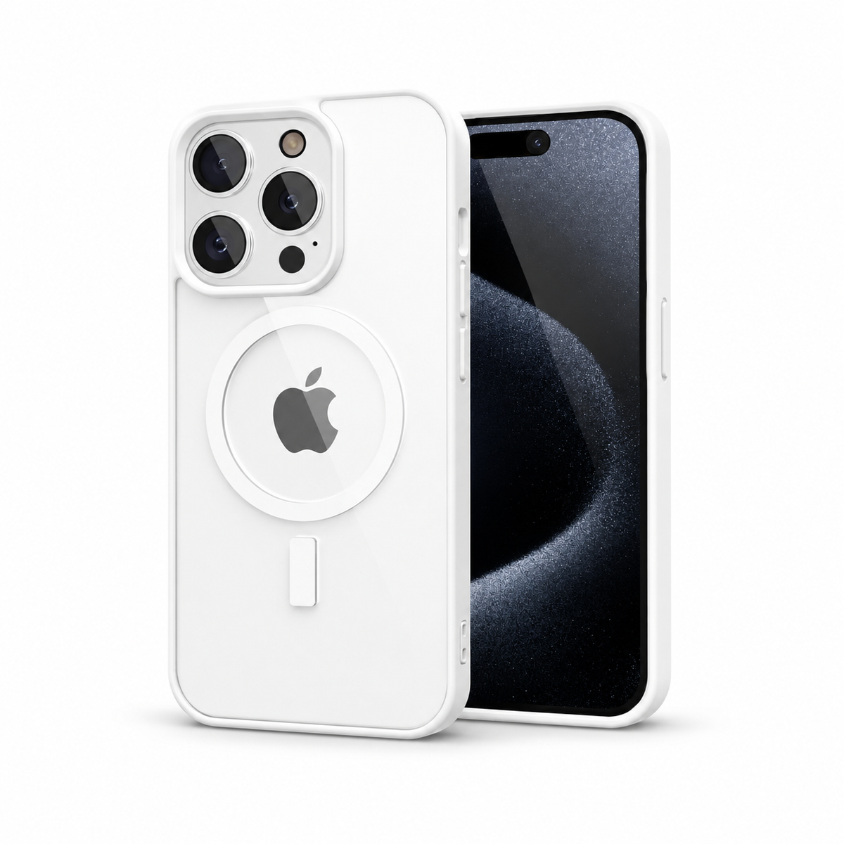 Capa Transparente Antiamarelamento com MagSafe para iPhone — Proteção Híbrida e Carregamento Magnético