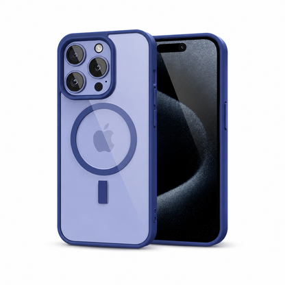 Capa Transparente Antiamarelamento com MagSafe para iPhone — Proteção Híbrida e Carregamento Magnético