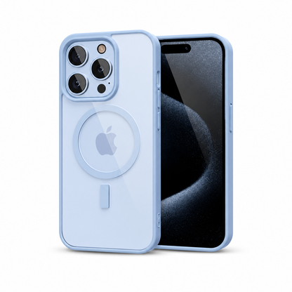 Capa Transparente Antiamarelamento com MagSafe para iPhone — Proteção Híbrida e Carregamento Magnético