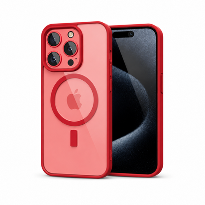 Capa Transparente Antiamarelamento com MagSafe para iPhone — Proteção Híbrida e Carregamento Magnético