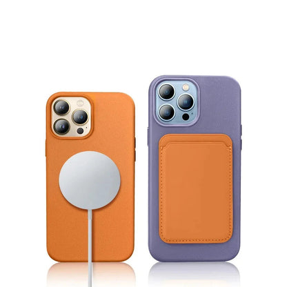 Capinha de Couro Premium para Iphone com Magsafe