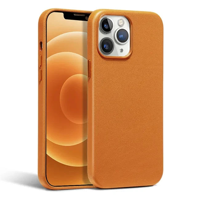 Capinha de Couro Premium para Iphone com Magsafe